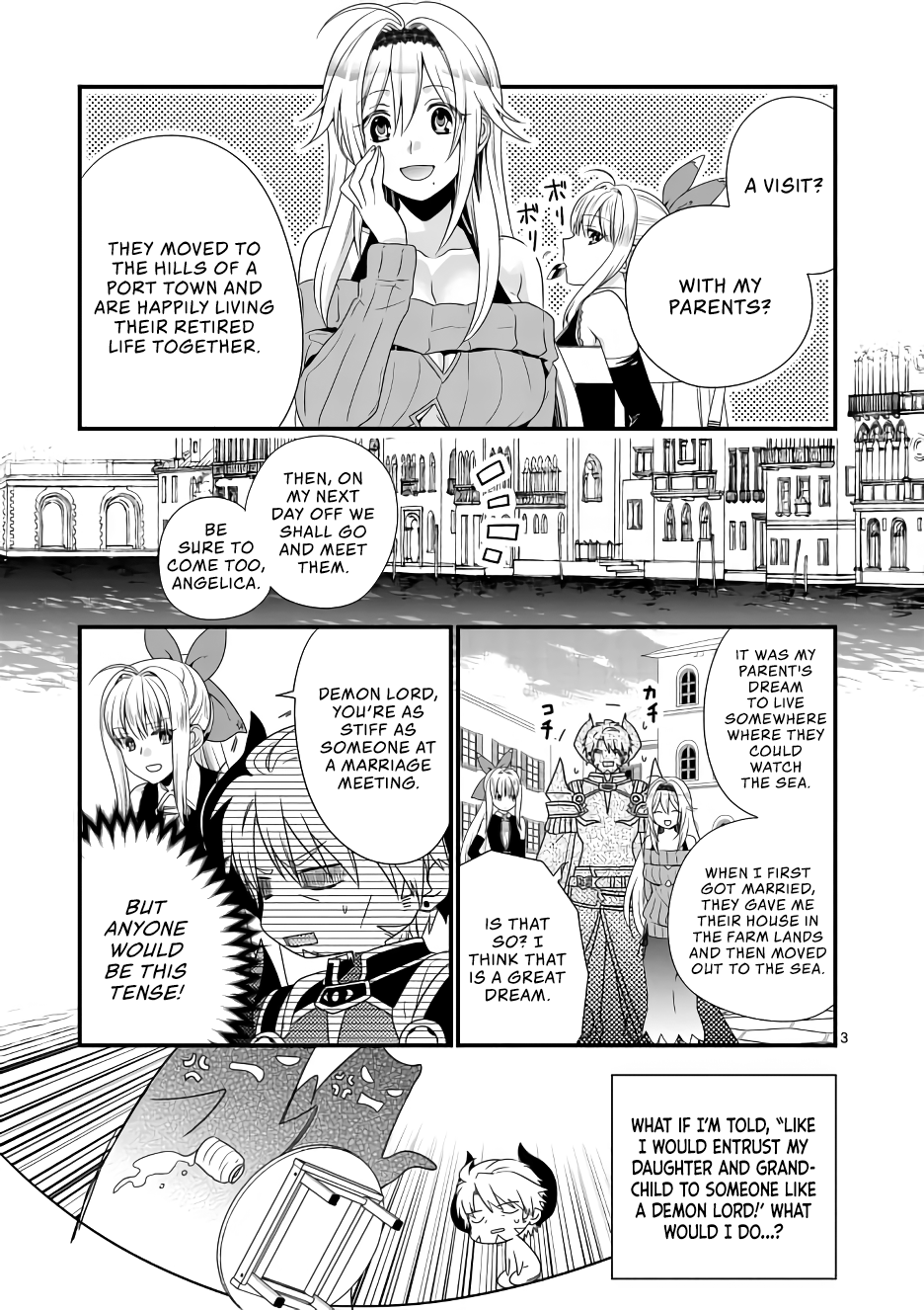 Maou Desu. Onna Yuusha no Hahaoya to Saikon Shita no de, Onna Yuusha ga Giri no Musume ni Narimashita. Chapter 8 3